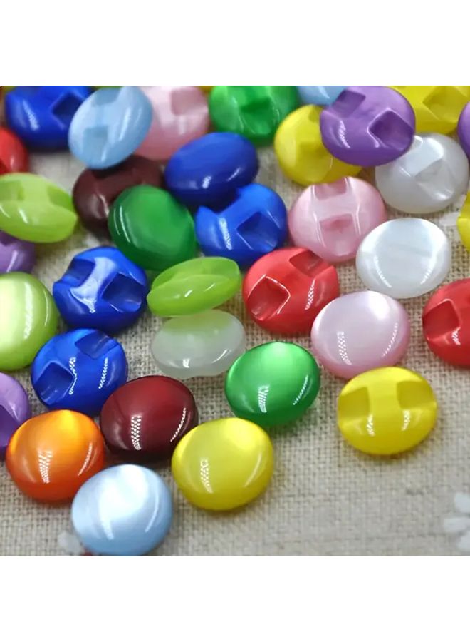 مزيج الألوان 50 قطعة أزرار راتنج حجر لافت للنظر أزرار قميص للخياطة حرف يدوية DIY - Image 1